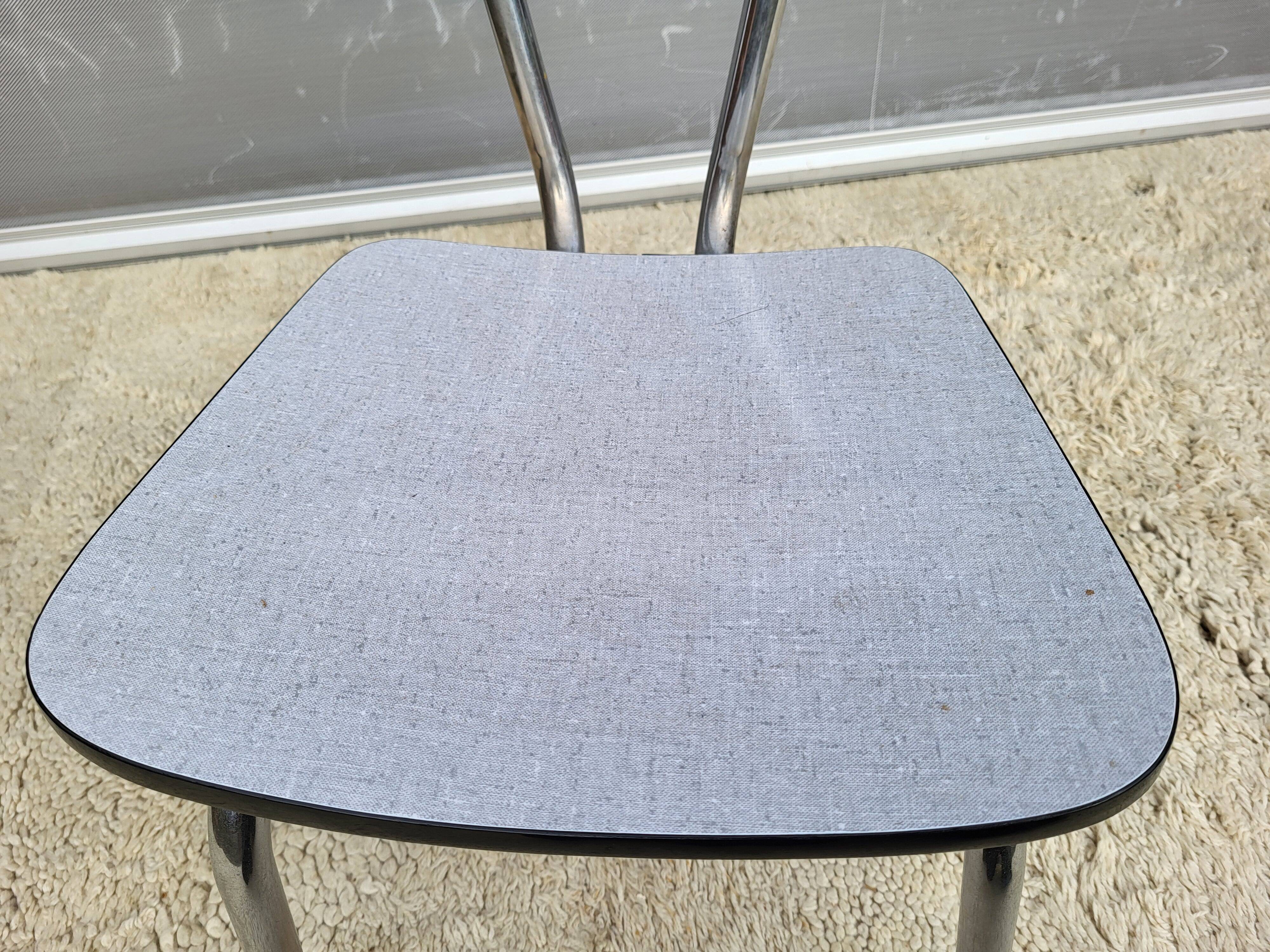 1970 Formica gray chair