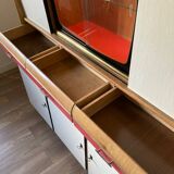 Vintage Formica wood sideboard