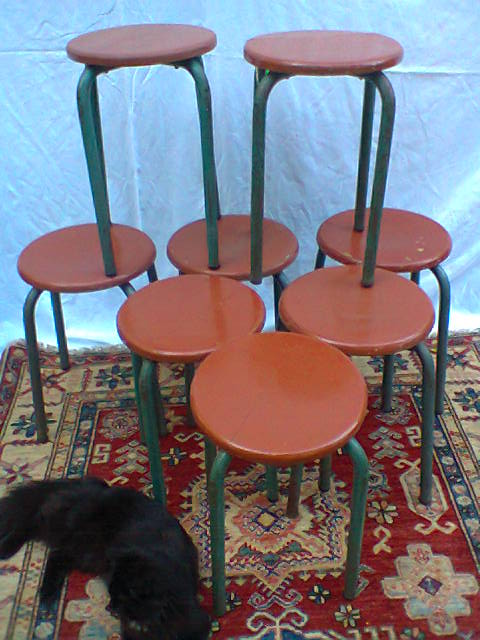 Lot of 8 stools
