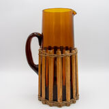 Amber and rattan orangeade service