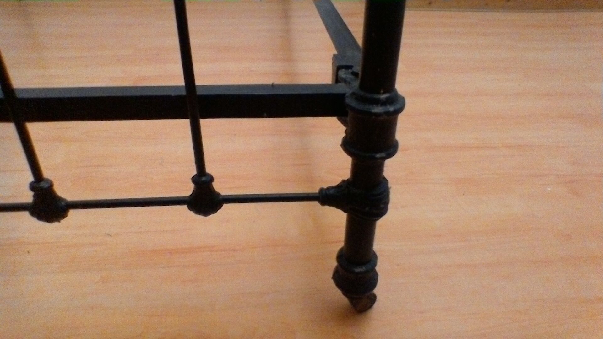 Wrought iron bed, vintage