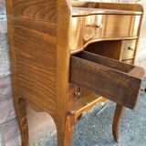Curved side table style regence 1950