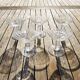 5 Antique Champagne Glasses in Gadrooned Glass