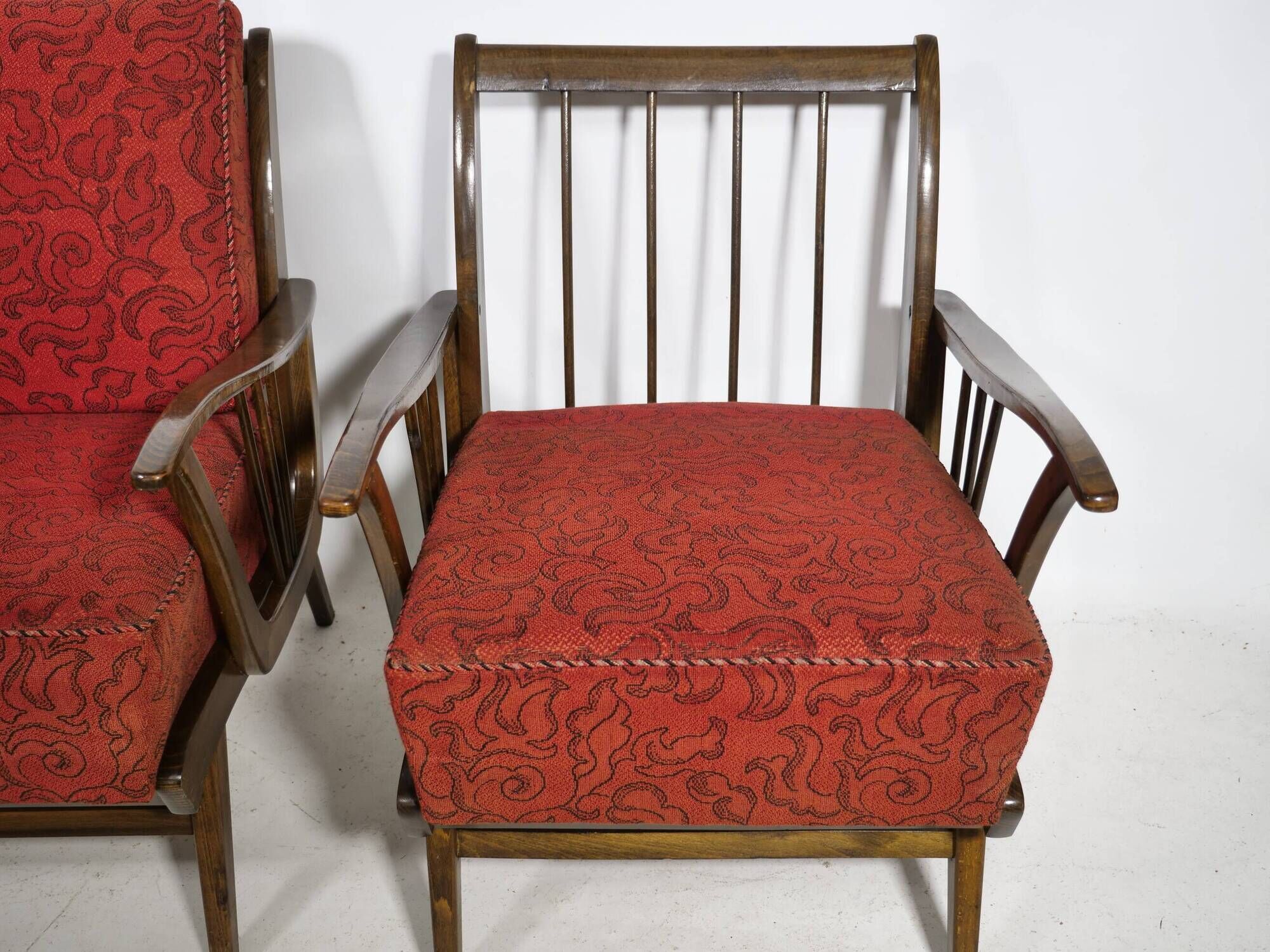 French Mid-Century Cocktail Armchair Set 1960s