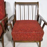 Ensemble de fauteuils cocktail français du milieu du siècle des années 1960