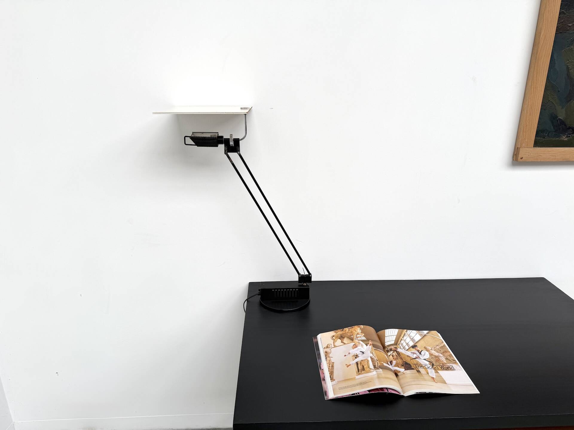 Rare desk/table lamp "WO" by Sacha Ketoff - Aluminor Edition, circ