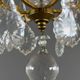 Crystal chandelier and gilded brass, Louis XV style, 19th century.