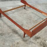 Vintage teak bed 2 places