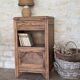 Bedside table and its original patina or small accent piece.