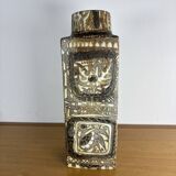 Scandinavian stoneware vase decorated with birds and flowers – Nils Thorsson for Royal