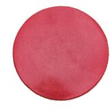 Baumann Low Stool Varnished Beech and Red Faux Leather