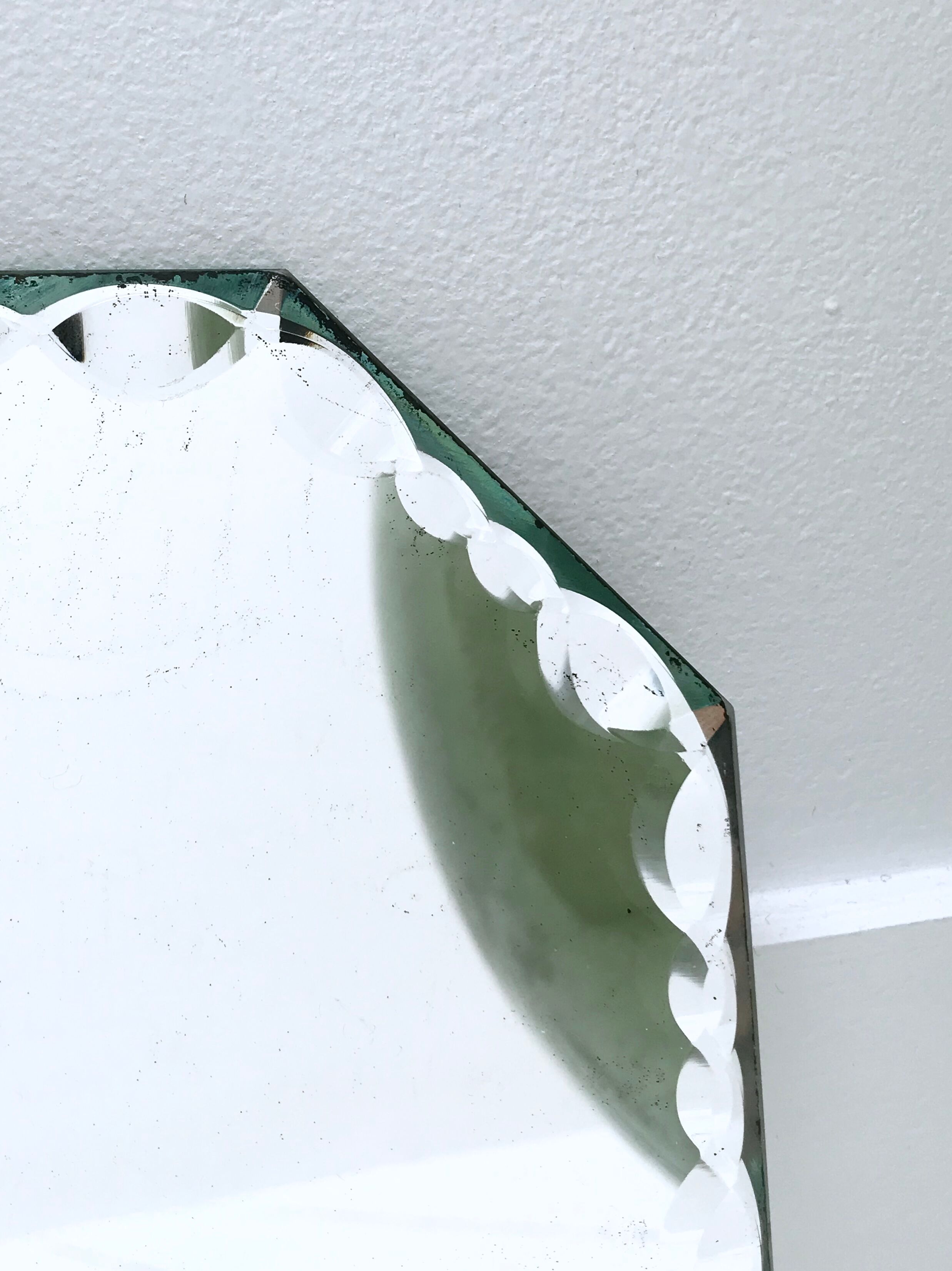 lot of two bevelled mirrors