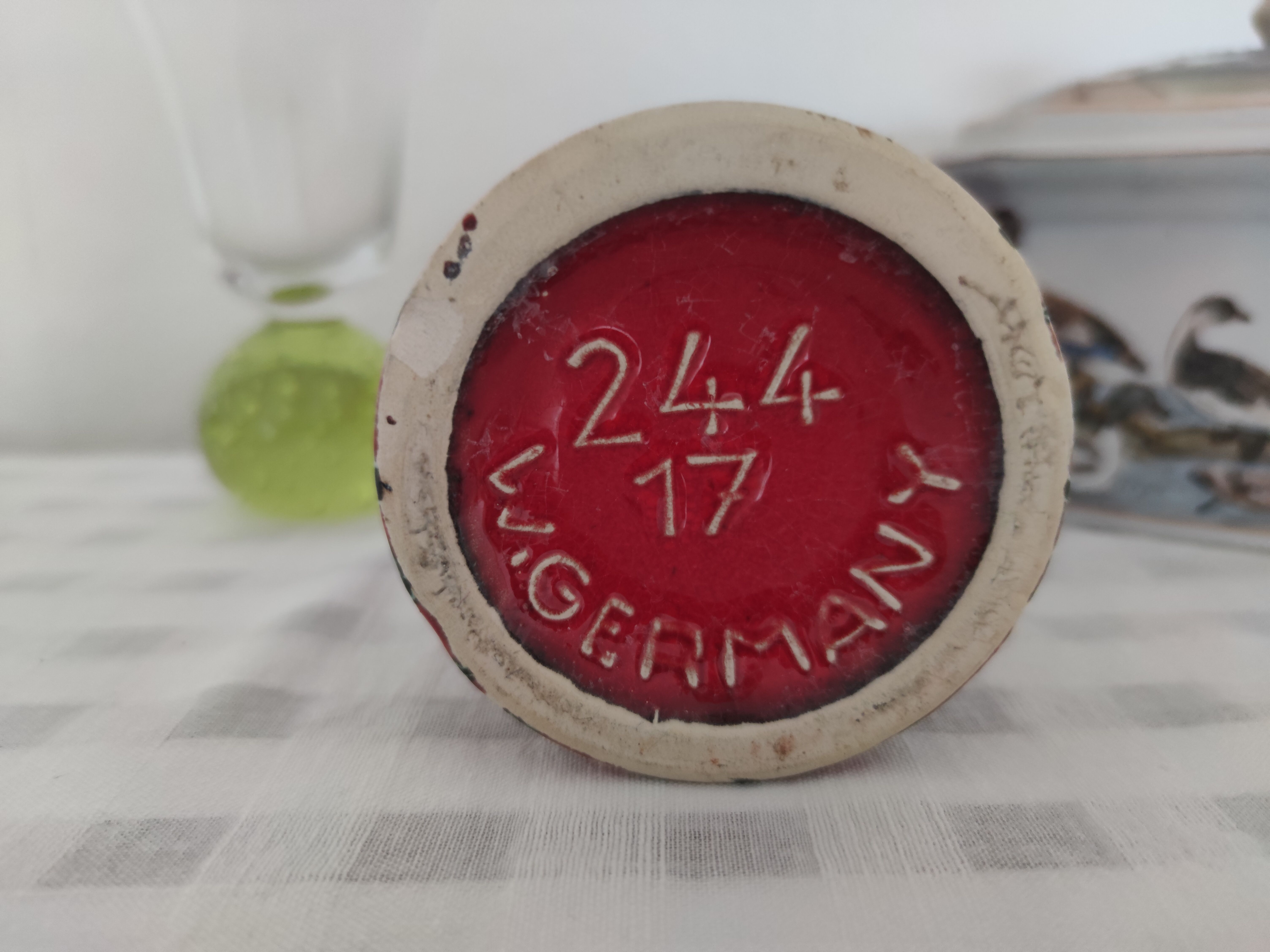 Pottery vintage Germany vase diabolo 1950-60