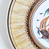 Greek ceramic dish with boat decor