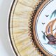 Greek ceramic dish with boat decor