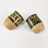 Mid century ceramic mugs, Bornholm, Denmark, 1960s.