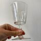 Set of 6 large crystalline glass wine glasses 50-60s