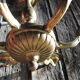 Old chandelier 6-arms in brass or bronze