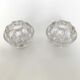 Lot deux vases piques fleurs en verre