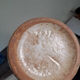 Strehla vase from the 1960s/70s (ex-East Germany). Relief decoration with a lava-like pattern.