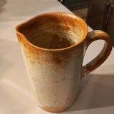 Pichet/pot à eau ou à lait, ancien, en grès vernisse