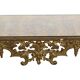 Console Ancienne Dorée Verre Marbré Style Rococo Or