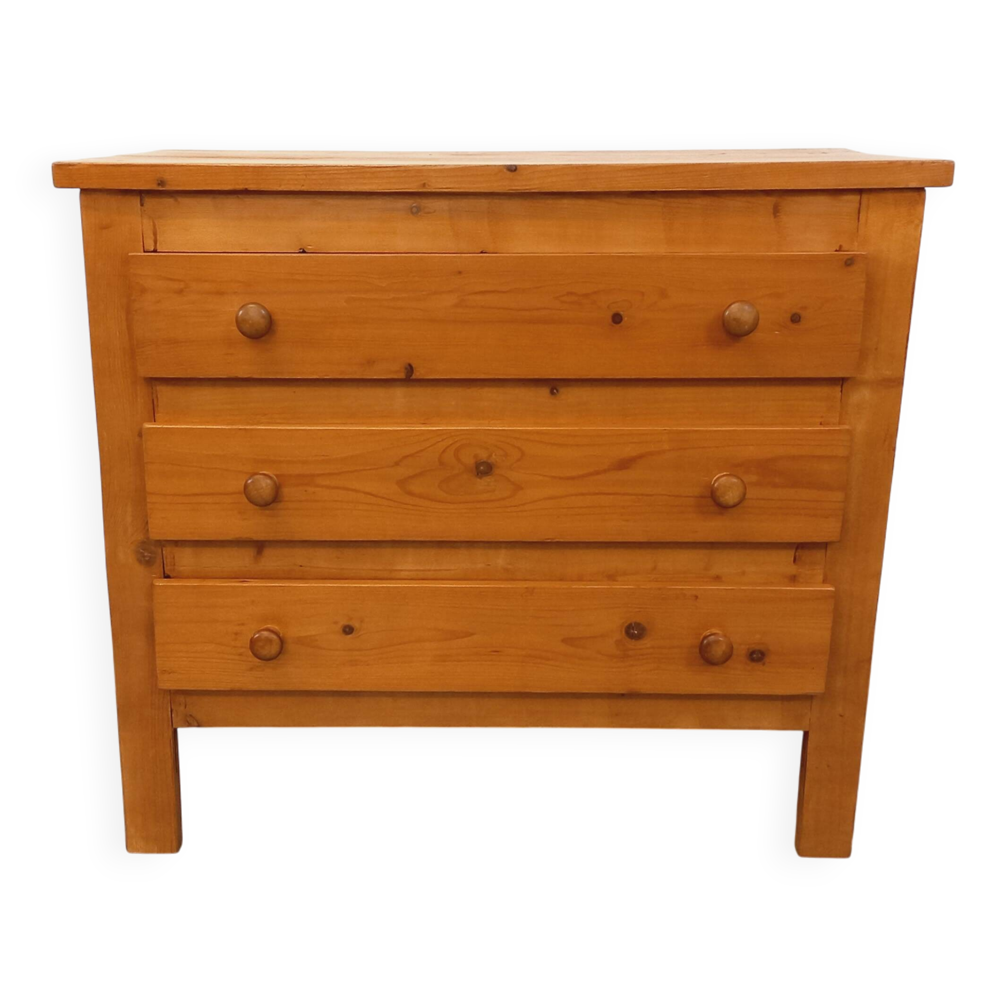 Vintage pine chest of drawers from the 70s and 80s.
