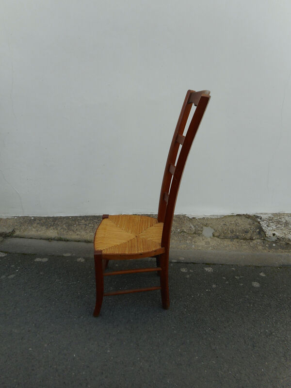 Chaise de nourrice bois et paille