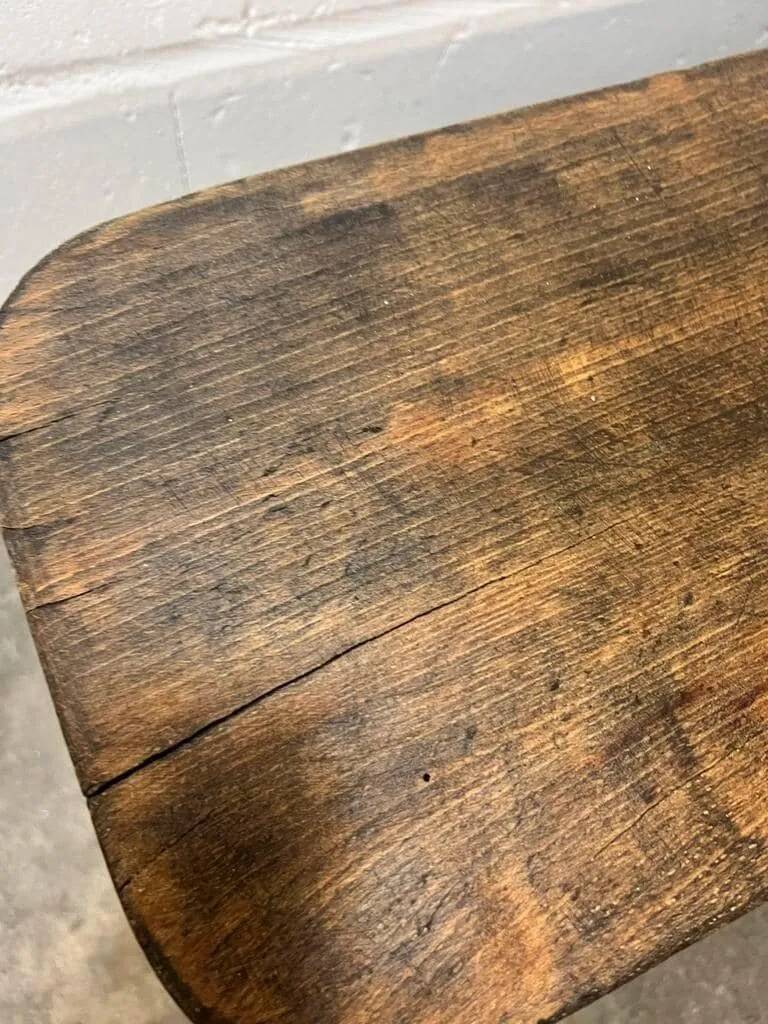 Vintage solid wood sofa / dining bench