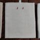 Old tea towels series of three monogram red J J hemp 57 X 90 cm