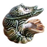 Cendrier zoomorphe crevette ou écrevisse en céramique