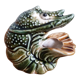 Zoomorphic ceramic shrimp or crayfish ashtray