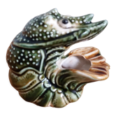 Zoomorphic ceramic shrimp or crayfish ashtray