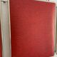 Vintage mirror 1960 triptych barber red brick - 30 x 77 cm