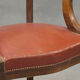 Fauteuil de bureau Louis Philippe cuir