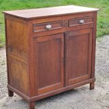 Parisian sideboard in solid oak and solid poplar early 20th century
