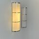 Pair of vintage wall lights, chrome and perspex, France, 1980