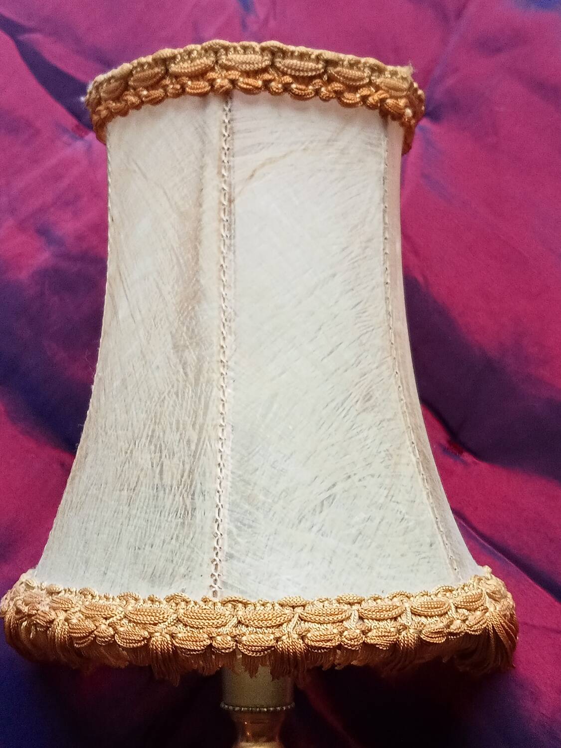 Table lamp in spelter and onyx
