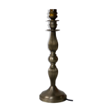 Silver metal lamp foot