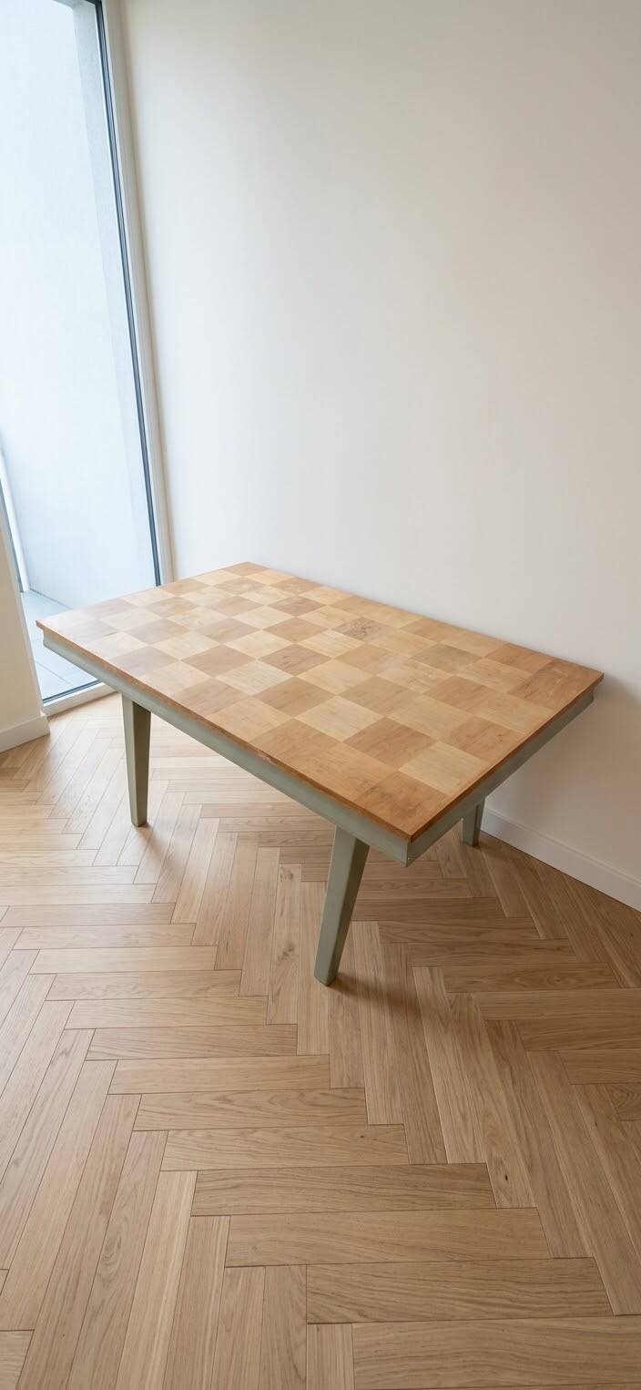Retro wooden dining table