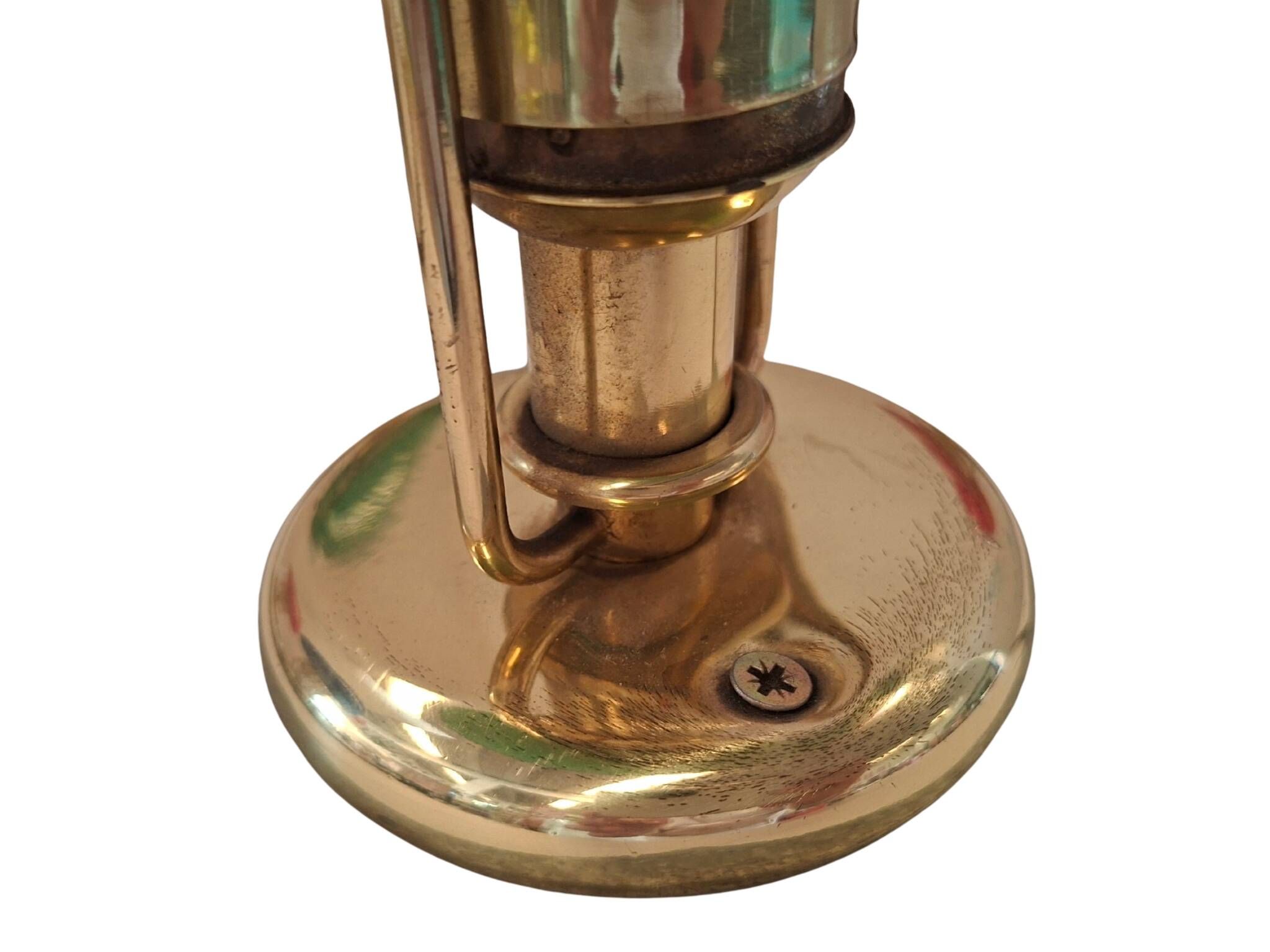 Set di 5 Lampade Vintage stile Nautico – Ottone e Vetro Colorato – 23cm