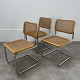3 Cesca B32 chairs by Marcel Breuer