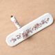 Door handle and porcelain cover from Paris, floral rose decoration, 1960s.