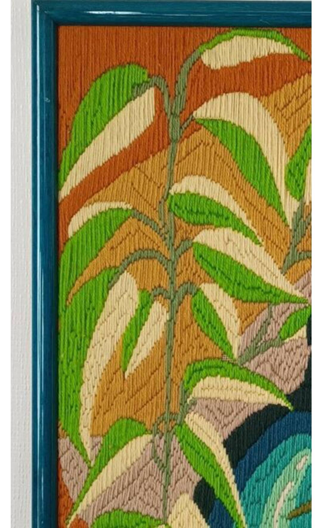 Vintage wool tapestry 1970