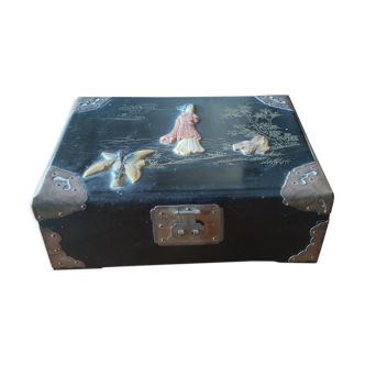 Old Asian jewelry box