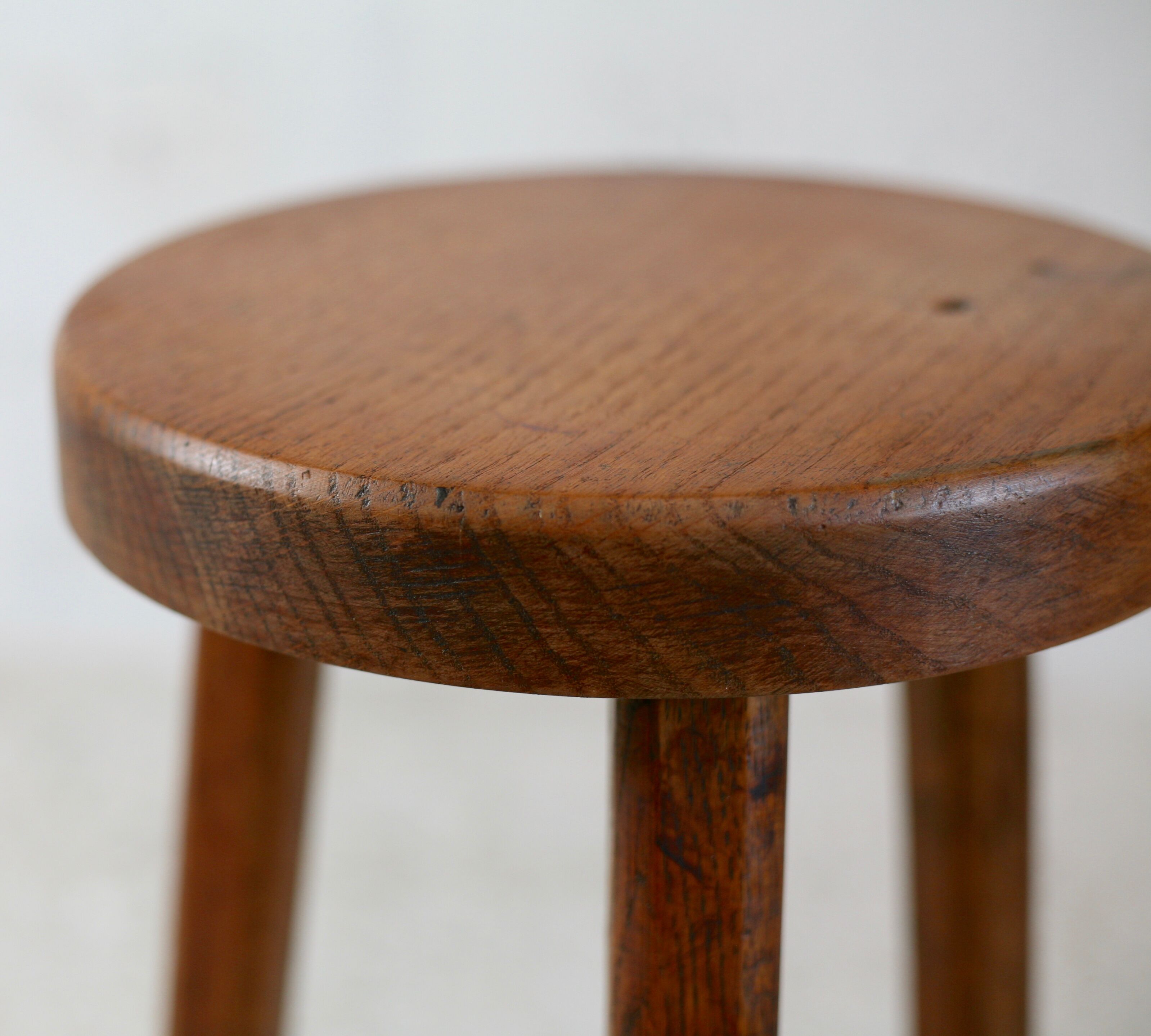 Tripod stool. Wood. France, circa 1950