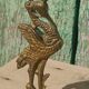 Bougeoirs anciens en bronze
