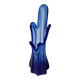 Vintage blue blown glass bud vase