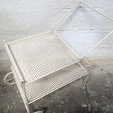Perforated metal service trolley