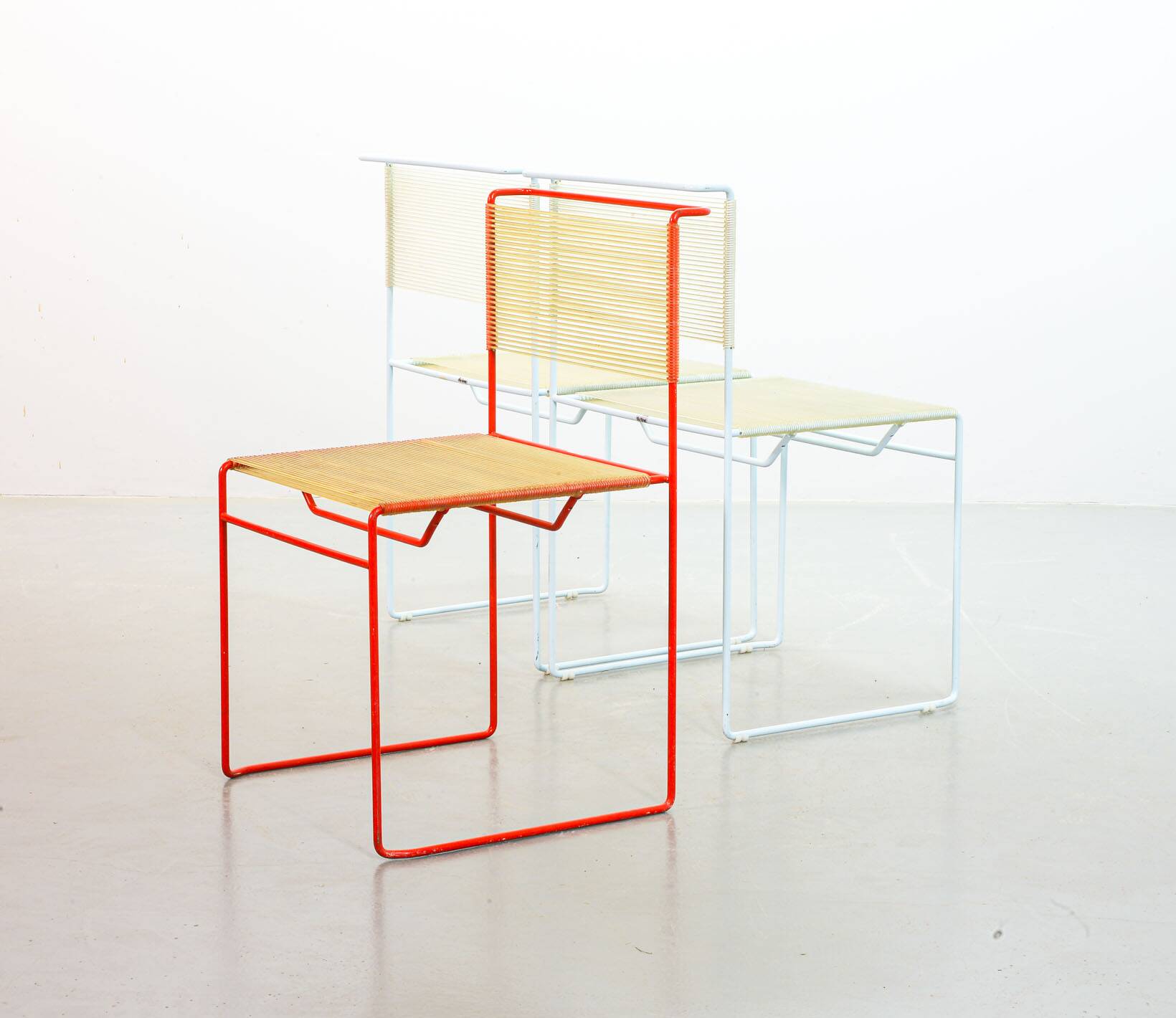 Italian Flyline ‘Spaghetti’ Side Chairs by Giandomenico Bennotti 1970s